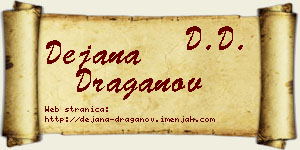 Dejana Draganov vizit kartica